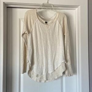 We The Free Cream Long Sleeve Tee